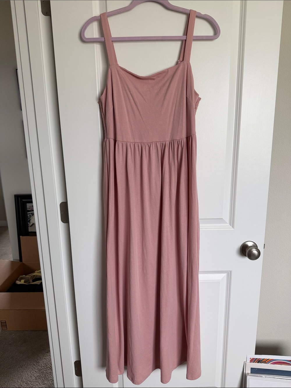 Z Supply Pink Maxi Dress with Wide Straps